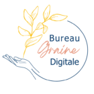 Logo Bureau Graine Digitale Rose Jeune Bleu